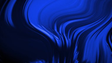 Dalgaların lüksüne sahip soyut mavi arkaplan. 3d illüstrasyon, 3d canlandırma.