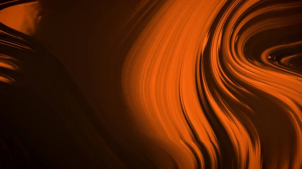 Abstrato Laranja Fundo Preto Com Ondas Luxo Ilustração Renderização — Fotografia de Stock