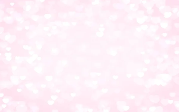 Valentine Day White Hearts Pink Background — Stock Photo, Image