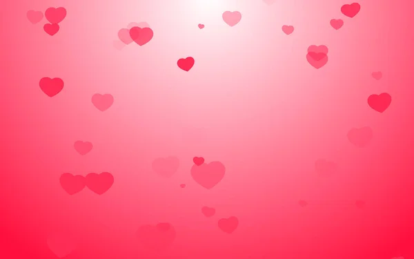 День Святого Валентина Рожеві Серця Рожевому Фоні — стокове фото