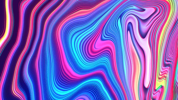 Abstraktní Červený Modrý Gradient Geometrické Pozadí Neonové Světlé Křivky Tvar — Stock fotografie