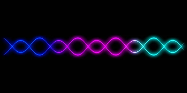 Speaking Sound Wave Lines Illustration Rainbow Gradient Motion Abstract Background — Stock Photo, Image