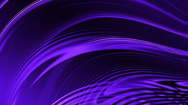抽象紫色のグラデーション幾何学的背景 ネオンライトの曲線と色グラフィックデザインと形状 — ストック写真
