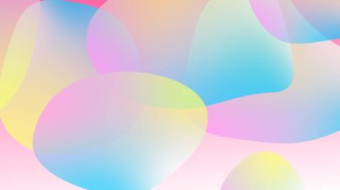 Soyut eğimli geometrik arkaplan. Akışkan şekiller ve renkli grafik tasarımı.