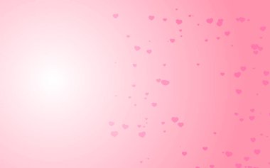 Pembe arka planda Sevgililer Günü pembe kalpleri.