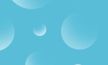 Mavi soyut arkaplanda beyaz daireler var. Modern grafik tasarım ögesi.