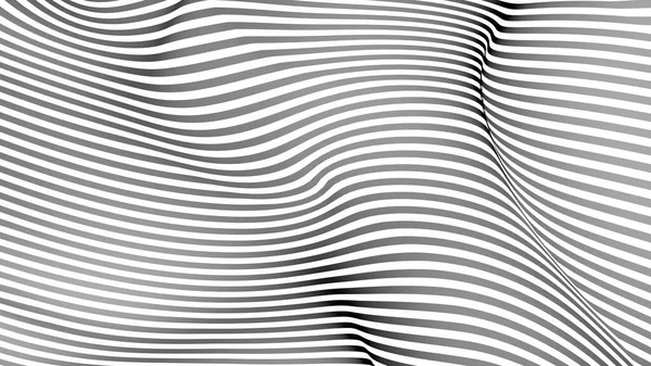 Siyah ve beyaz eğri dalga çizgisi soyut arkaplan.