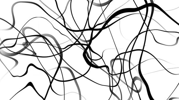Siyah ve beyaz eğri dalga çizgisi soyut arkaplan.
