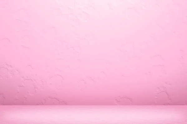 粉红彩色空墙工作室背景 情人节的爱的概念 — 图库照片