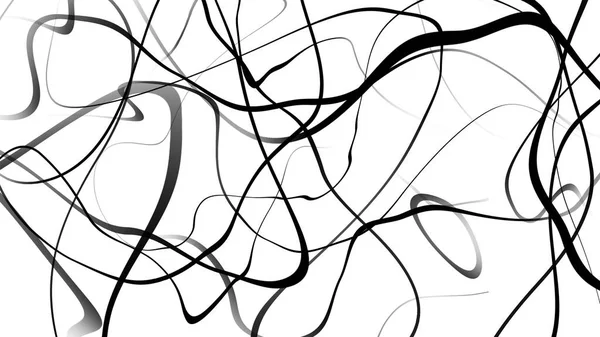 Чорно Біла Крива Хвильова Лінія Абстрактний Фон — стокове фото