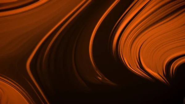 Fondo Negro Naranja Abstracto Con Olas Lujo Ilustración Representación —  Fotos de Stock