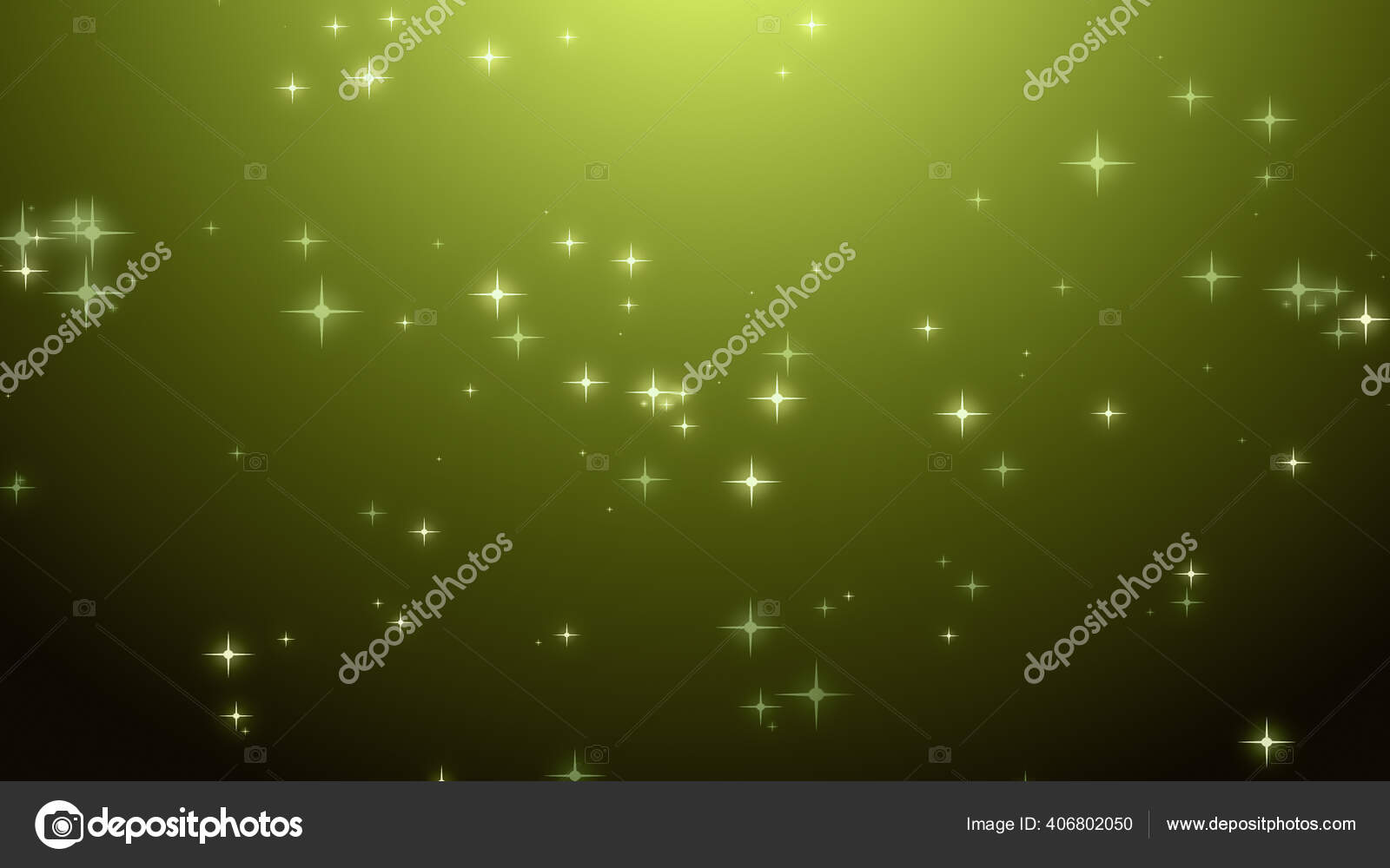 圣诞绿色的黄星背景diwali节假日设计 图库照片 C Koypic