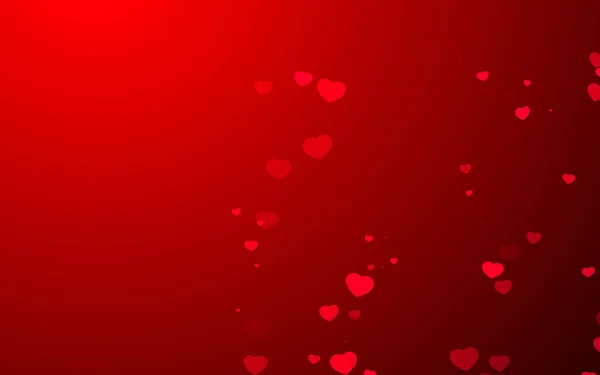 Valentinstag Rote Herzen Auf Rotem Hintergrund — Stockfoto