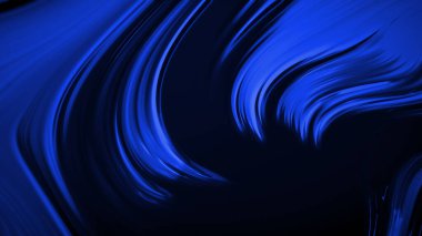 Dalgaların lüksüne sahip soyut mavi arkaplan. 3d illüstrasyon, 3d canlandırma.