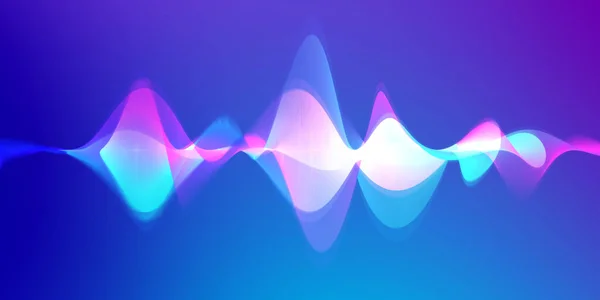Говорячи Ілюстрація Звукових Хвиль Барвистий Градієнтний Рух Абстрактного Фону — стокове фото