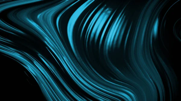 Dalgaların lüksüne sahip soyut Teal yeşili arka plan. 3d illüstrasyon, 3d canlandırma.