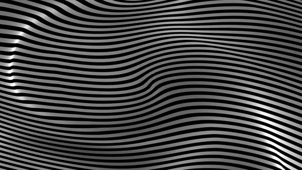 Czarno Biały Krzywa Fala Linia Abstrakcyjne Tło — Zdjęcie stockowe
