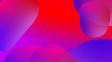 Soyut eğimli geometrik arkaplan. Akışkan şekiller ve renkli grafik tasarımı.