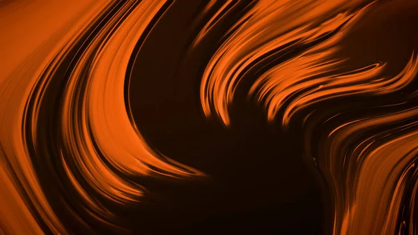 Abstrait Fond Noir Orange Avec Des Vagues Luxe Illustration Rendu — Photo
