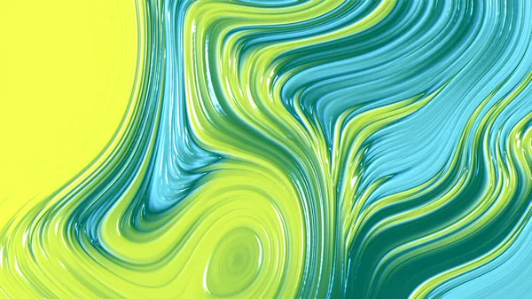 Astratto Verde Giallo Blu Gradiente Sfondo Texture Geometrica Linee Curve — Foto Stock