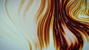 Dalgaların lüksüne sahip soyut kahverengi arka plan. 3d illüstrasyon, 3d canlandırma.