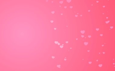 Pembe arka planda Sevgililer Günü pembe kalpleri.