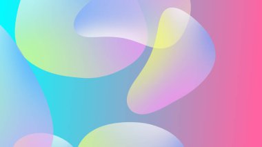 Soyut eğimli geometrik arkaplan. Akışkan şekiller ve renkli grafik tasarımı.