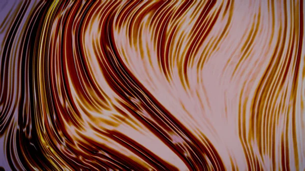 Dalgaların lüksüne sahip soyut kahverengi arka plan. 3d illüstrasyon, 3d canlandırma.