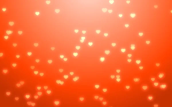 Valentine day white hearts on living coral background.