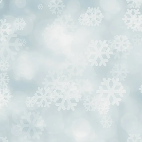 Natale Blu Bianco Fiocco Neve Con Neve Caduta Sfondo Invernale — Foto Stock