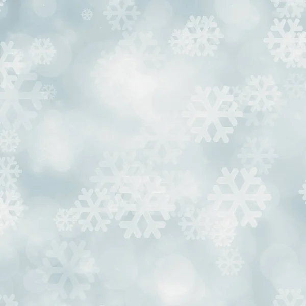 Christmas Blue White Snowflake Snow Fall Winter Background — Stock Photo, Image