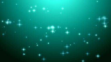 Noel deniz mavisi yeşil yıldızlı arka plan.