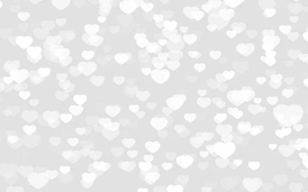 San Valentín Corazones Blancos Sobre Fondo Gris —  Fotos de Stock