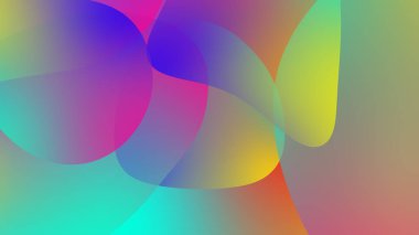 Soyut eğimli geometrik arkaplan. Akışkan şekiller ve renkli grafik tasarımı.