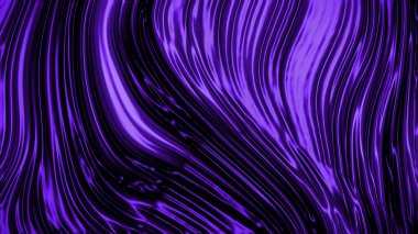 Dalgaların lüksüne sahip soyut mor arkaplan. 3d illüstrasyon, 3d canlandırma.