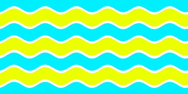 Blue white and yellow color wave pattern texture background. Use for design summer holiday concept.