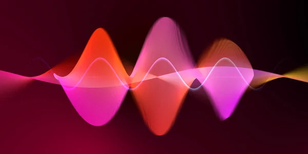Иллюстрация Звуковых Волн Красочный Абстрактный Фон Градиентного Движения — стоковое фото