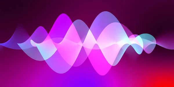 Speaking Sound Wave Lines Illustration Colorful Gradient Motion Abstract Background — Stock Photo, Image