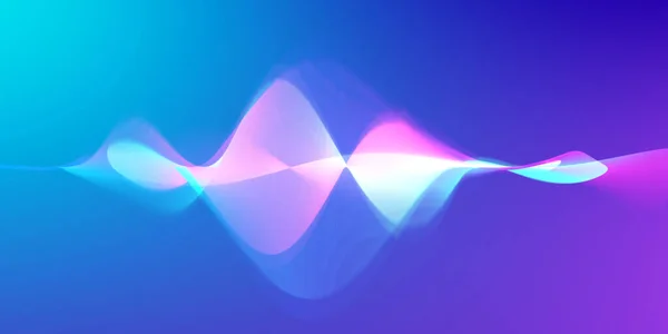 Speaking Sound Wave Lines Illustration Colorful Gradient Motion Abstract Background — Stock Photo, Image