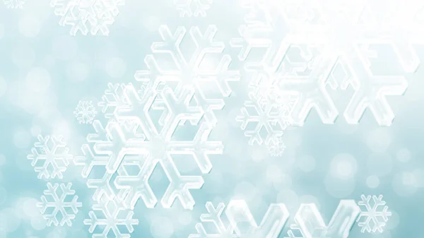 Noel Mavisi Kar Taneleri Kış Arka Planında Kar Yağıyor — Stok fotoğraf