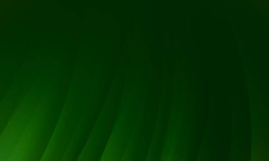 Soyut dalga yeşil siyah koyu renk geometrik arkaplan. Eğri çizgiler grafik tasarımı.