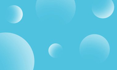 Mavi soyut arkaplanda beyaz daireler var. Modern grafik tasarım ögesi.