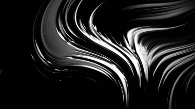 Dalgaların lüksüne sahip soyut beyaz arka plan. 3d illüstrasyon, 3d canlandırma.