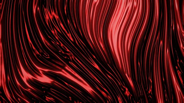 Fondo Rojo Profundo Abstracto Con Olas Lujo Ilustración Representación — Foto de Stock