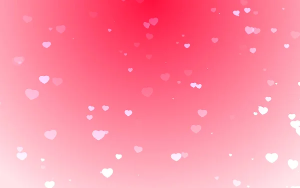 Valentinstag Weiße Herzen Auf Rosa Hintergrund — Stockfoto