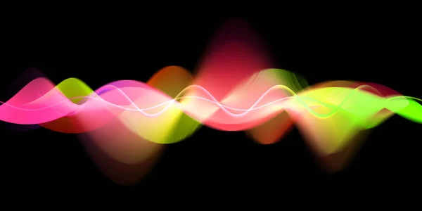 声波线图解 彩色梯度运动抽象背景 — 图库照片