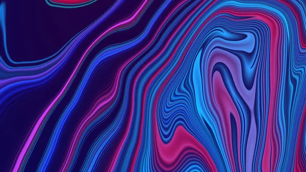 Abstraktní Červený Modrý Gradient Geometrické Pozadí Neonové Světlé Křivky Tvar — Stock fotografie