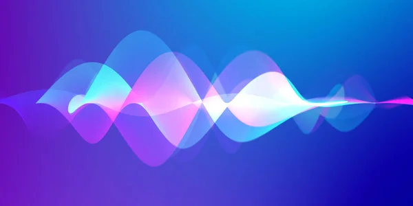 Speaking Sound Wave Lines Illustration Colorful Gradient Motion Abstract Background — Stock Photo, Image