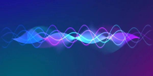 Μιλώντας Εικονογράφηση Γραμμών Ηχητικού Κύματος Πολύχρωμο Κλίση Κίνηση Αφηρημένο Φόντο — Φωτογραφία Αρχείου