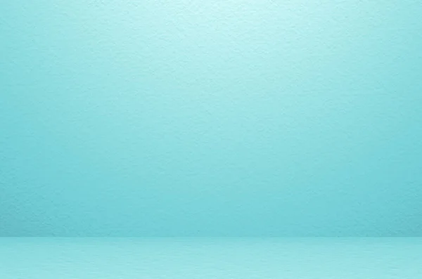 蓝色的空墙工作室背景 对于东部和夏季最小的概念 — 图库照片